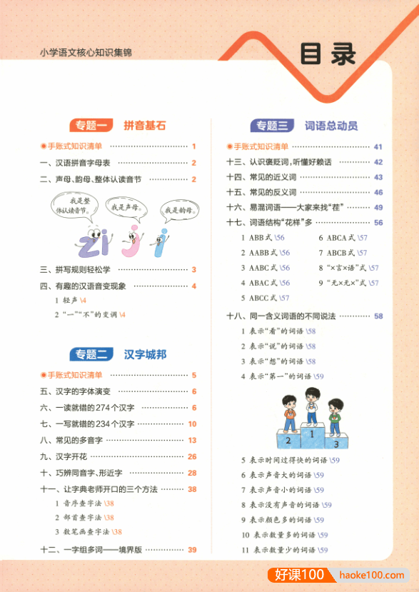 2023新版王朝霞小学语文核心知识集锦(包括小学1-6年级全部知识点)