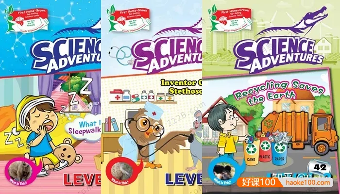 新加坡科学漫画《Science Adventures》Level 1-3全三册英文PDF电子书,激发孩子的科学兴趣