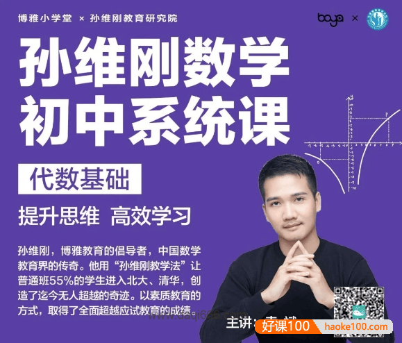 博雅初中数学系统课-孙维刚数学初中系统课第一期：代数基础