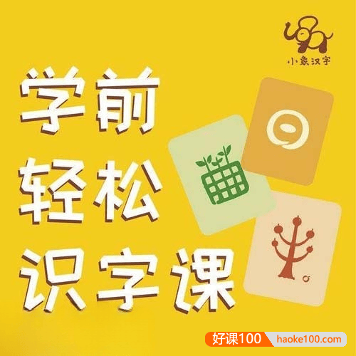 幼儿识字启蒙课程《小象汉字启蒙：幼儿识字必修课》全60集