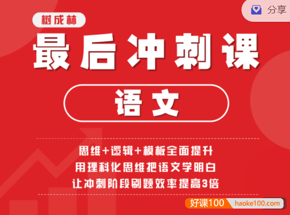 【树成林教育】2022树成林平盖尔老师高考语文最后冲刺课程