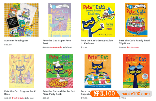 儿童英语启蒙《皮特猫Pete the Cat》绘本+音频+视频+动画+配套游戏资源