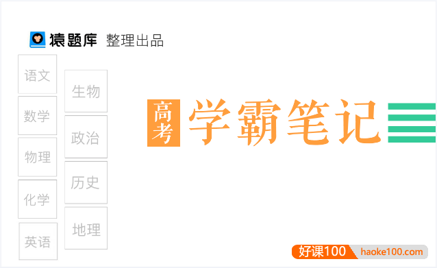 【猿题库】高考9科状元学霸手写笔记(文科+理科)