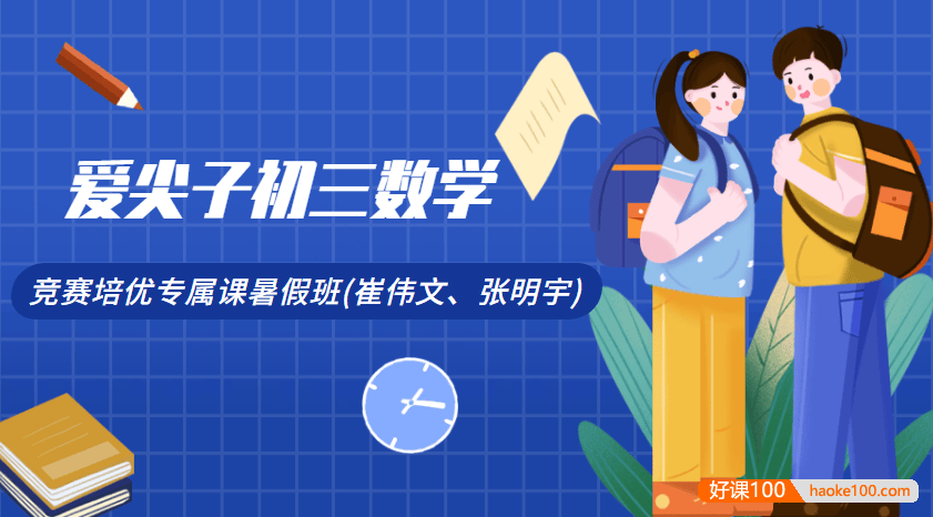 爱尖子初三数学竞赛培优专属课暑假班(崔伟文、张明宇)