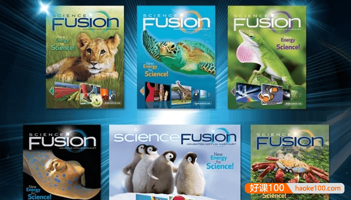 孩子科学启蒙经典,美国顶级科学教材《Science Fusion》GK-G8学生书+教师书+音频