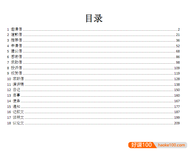高考英语写作万能模版PDF文档