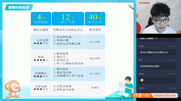 【杨鑫涛物理】杨鑫涛高二物理目标清北班-2020暑假