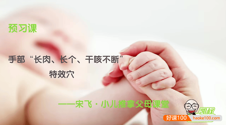 小儿护理课程《宋飞小儿推拿》让宝宝少生病