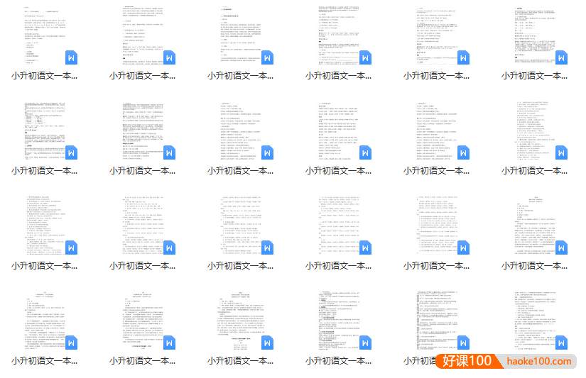 【2025小升初】小升初语文一本通-语文总复习专项知识点(概括1到6年级,重难点全面归纳)