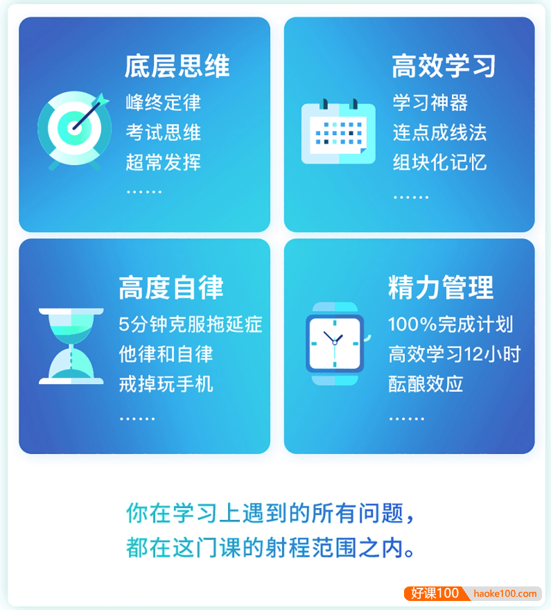 《高冷冷-如何成为学习高手》北大学霸带你 10 倍提升学习效率