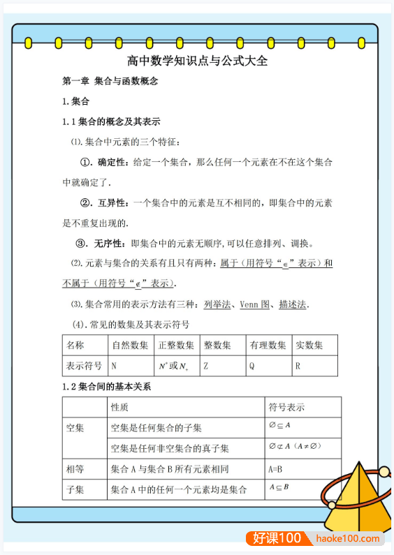 2026高考数学知识【通关宝典】