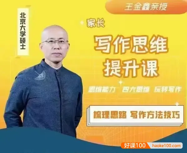 王金鑫-讲创作思维提升课82节视频课程+学习资料