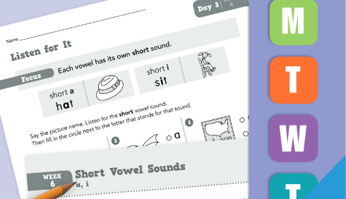 每日练习自然拼读系列《Evan-Moor Daily Phonics》练习册PDF文档(适合小学1-3年级)