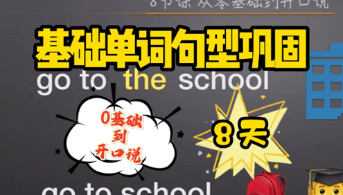 【Frank英语】八天基础英语单词句型巩固课,8节课从零基础到开口说