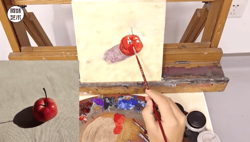 【阿妹艺术】写实油画系统课水果班