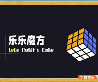 【乐乐课堂】乐乐魔方三阶魔方+二阶魔方