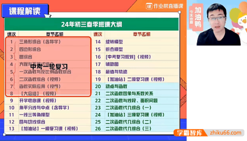 【赵蒙蒙数学】2024届赵蒙蒙初三中考数学培训班(全国北师版)-2024年春季下