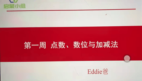 【睿爸小屋】小学数学启蒙小组第1期视频课程