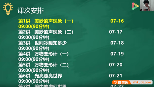 【91好课】郑宏君初一物理创新预备班一阶