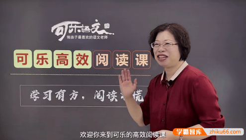【可乐语文】张可乐小学高效阅读课18节视频课程