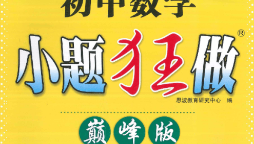 初中数学7-9年级上册《小题狂做 巅峰版》苏科版pdf资料