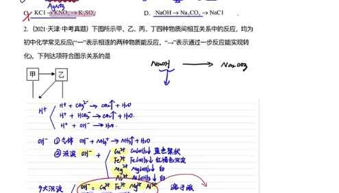 【清越姐姐的化学课】初三中考化学二轮密训压轴课程(高清视频+讲义)