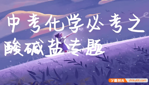 【清越姐姐的化学课】初中化学酸碱盐专题课程(高清视频+讲义)