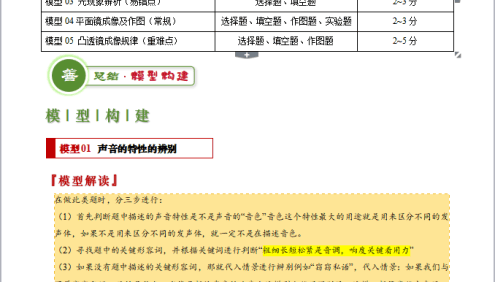 2024年中考物理答题技巧与模板构建