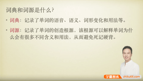 【张俊杰讲英语】英语单词查词典查词源方法课程