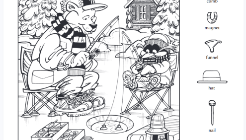 英文原版图画捉迷藏30张PDF文档,儿童观察力训练