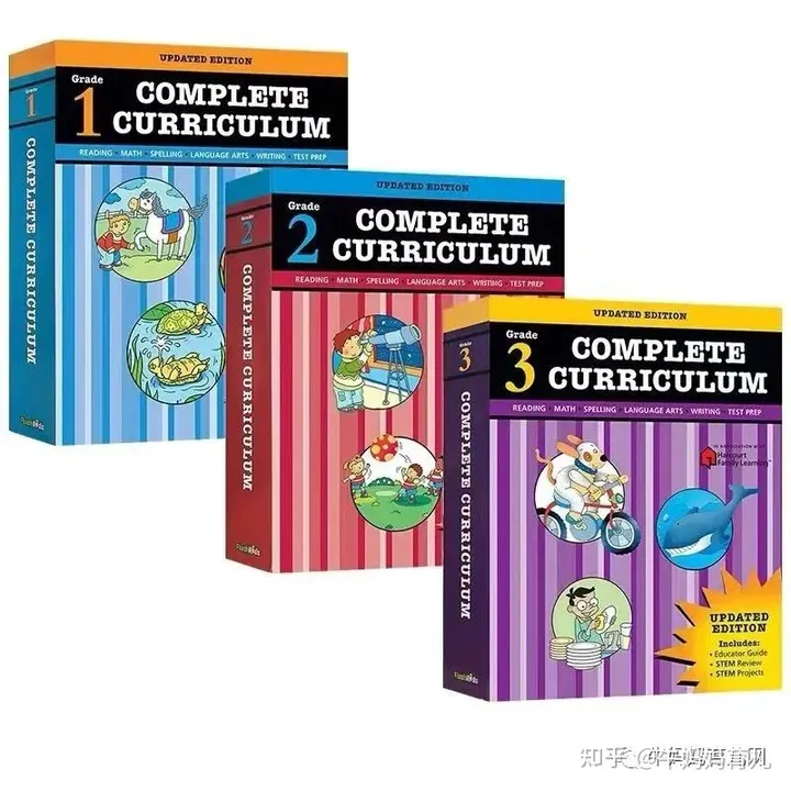 美国小学王牌教辅 | 哈考特练习合集Complete Curriculum，含1-6年级，阅读+数学+写作等