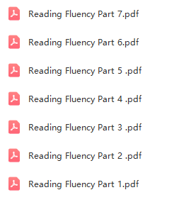 流利阅读《Reading Fluency》海报全7册(PDF)