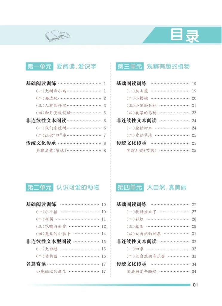 1-6年级《七彩阅读》专项练习-可打印pdf版