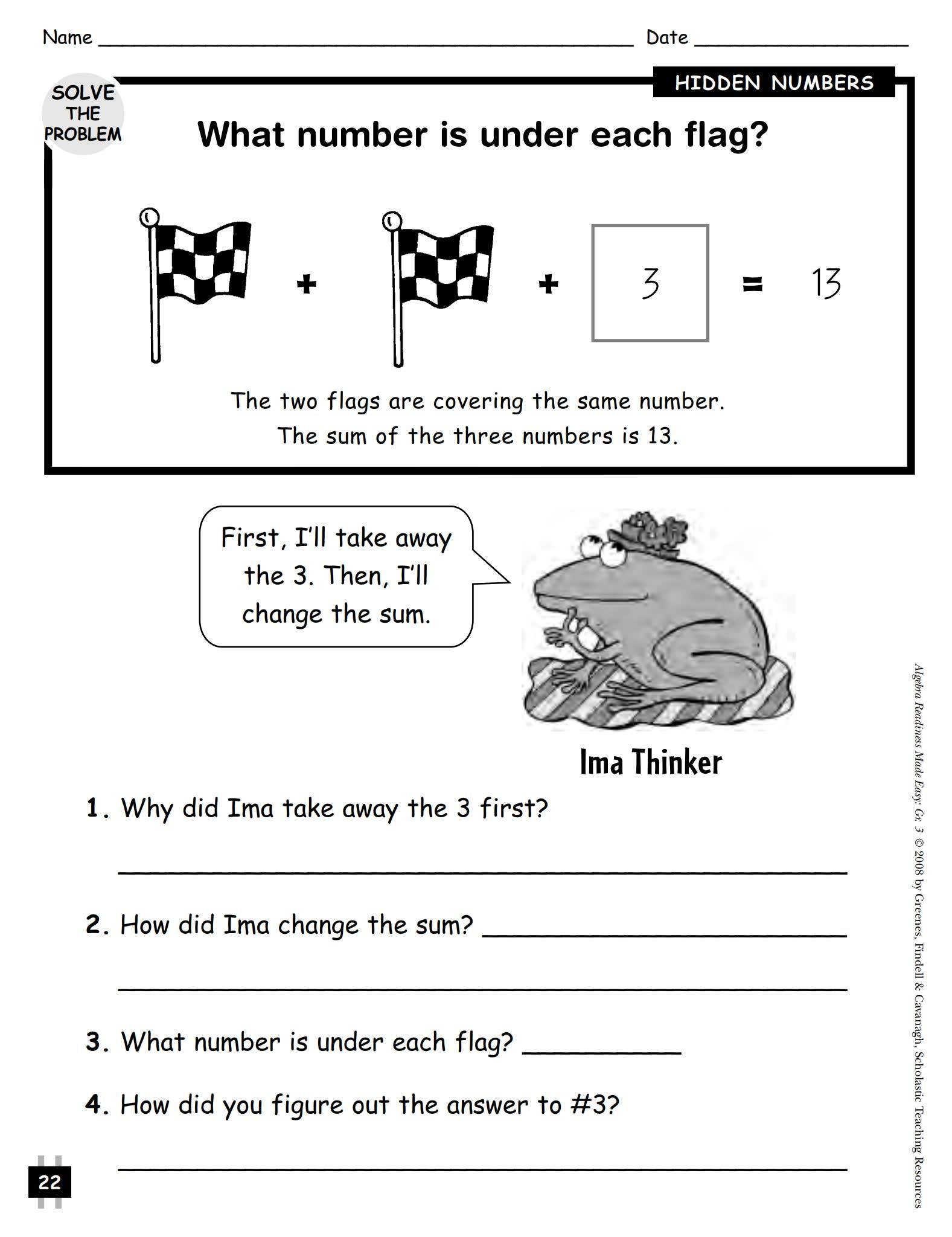 学乐代数教材1-6年级（PDF）
