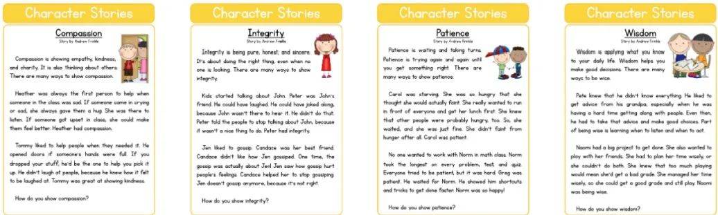 美国Have Fun Teaching《阅读题卡Worksheets》7大主题-PDF