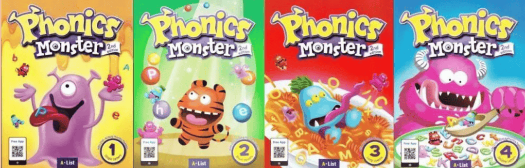 自然拼读 Phonics Monster全套资源，短期攻破自然拼读（1-4册 PDF+MP3+PPT+练习册等）