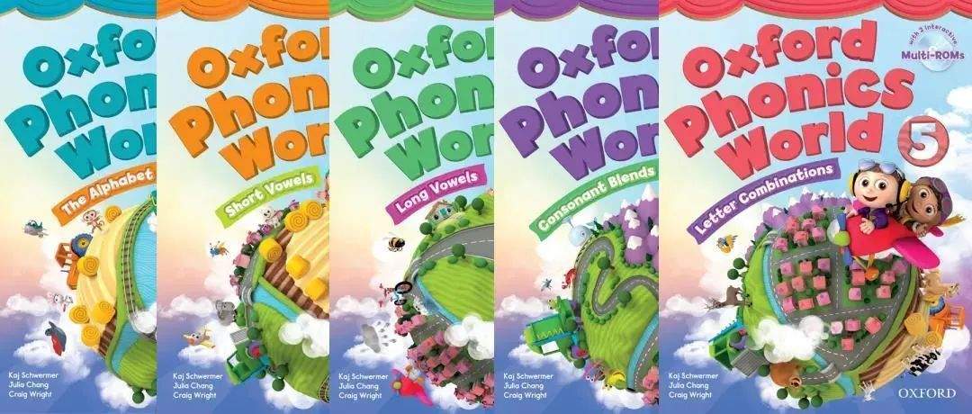 牛津自然拼读世界Oxford Phonics World电子白板+闪卡+PDF音频游戏（1-5册全套）