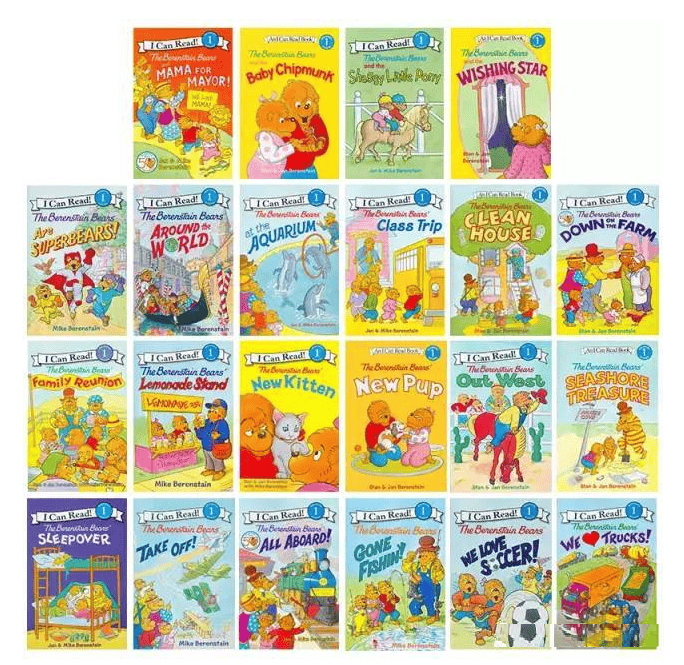 贝贝熊The Berenstain Bears(英文绘本54册+中英文动画片80集)