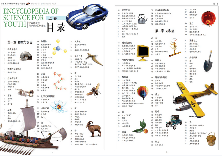 《中国青少年科学探索百科全书》PDF 上中下3卷共172页高清全彩图文版