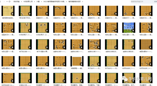 博弈围棋教学视频(100集)，含吃子技巧、攻防之道、对局讲解等￼