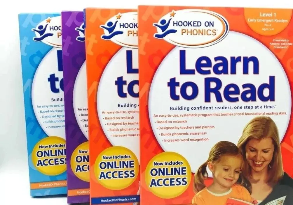 美国自然拼读教材《Hooked on Phonics》（MP4+PDF）