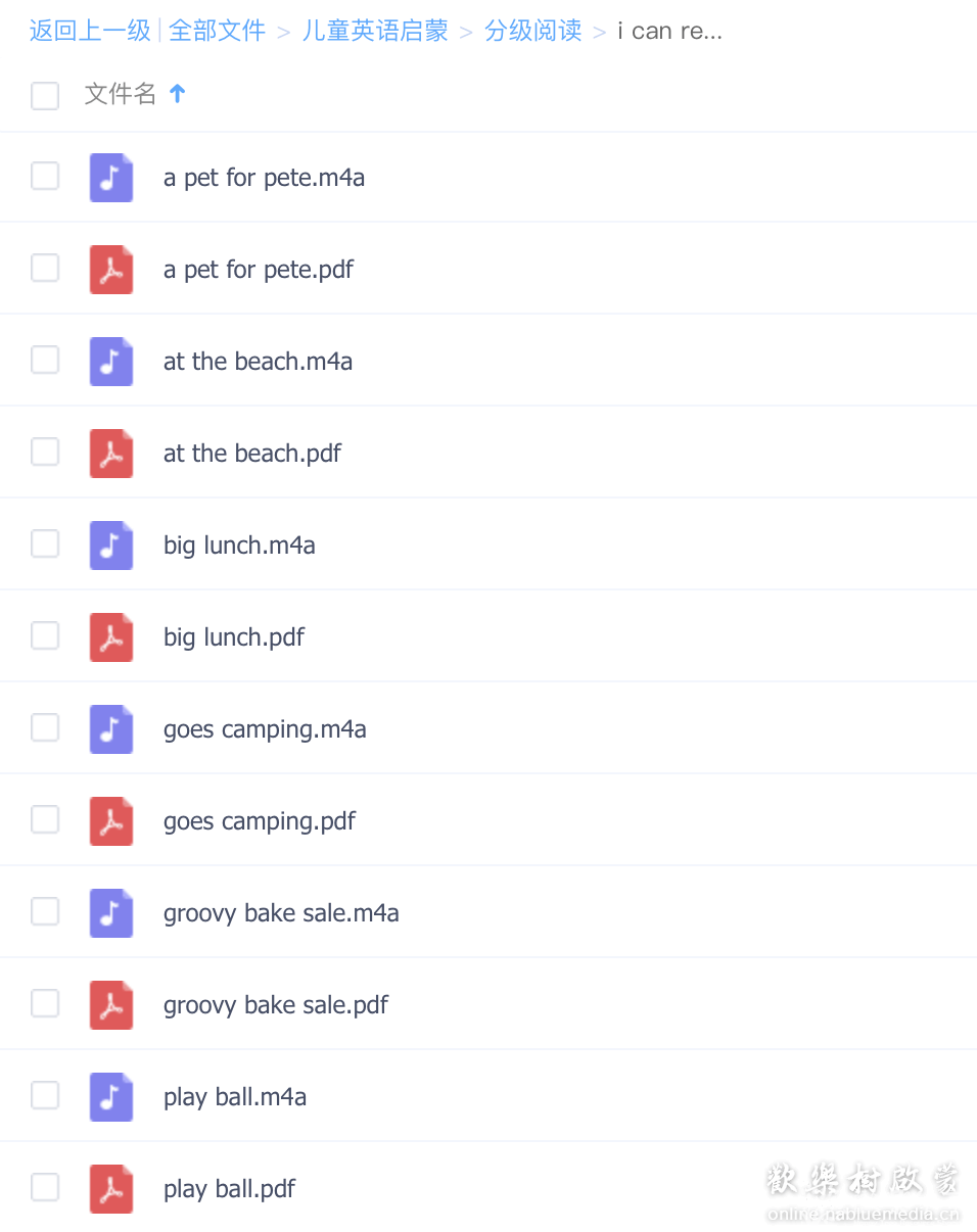 I can read 系列初级my first 之 Pete the cat 共17本 高清pdf版本+17个原版音频