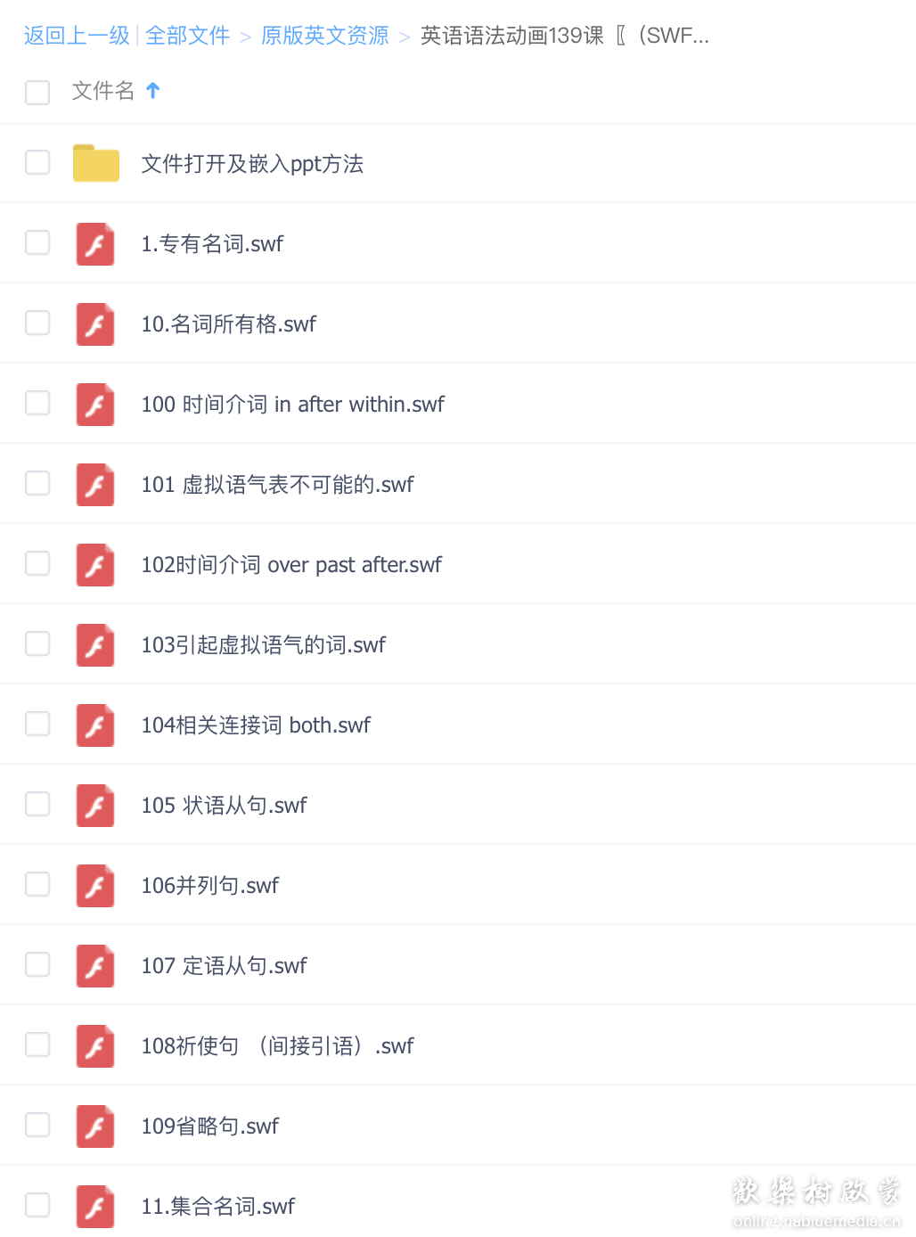 英语语法动画 139集 让枯燥的语法学习生动有趣而高效!更易被吸收!!(SWF文件格式)