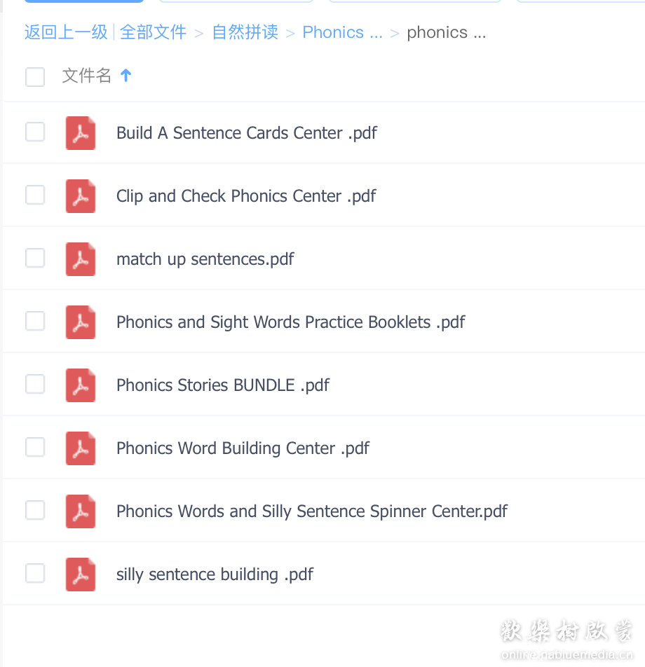 Phonics Bundle 英语启蒙自然拼读套装合集8册高清PDF共360页