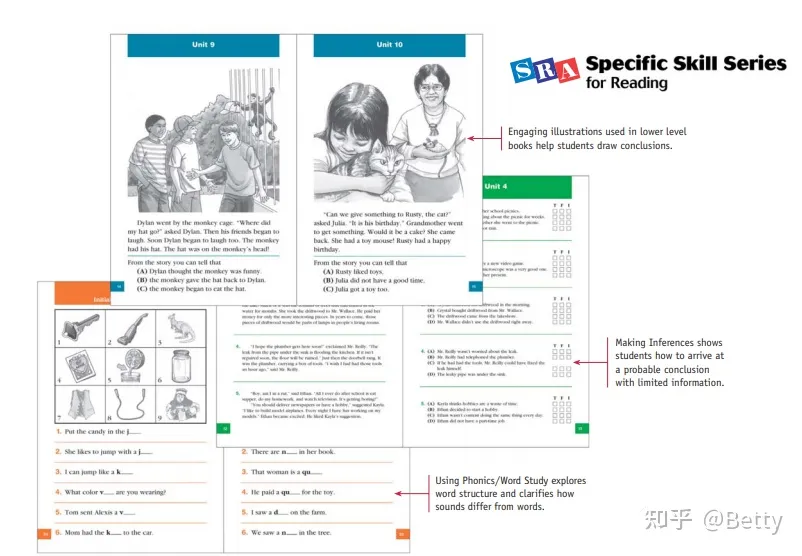 爬藤神器SRA!阅读练习册SRA Specific Skill Series for Reading A-H 8级