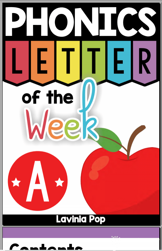 自然拼读作业纸 phonics letter of the week