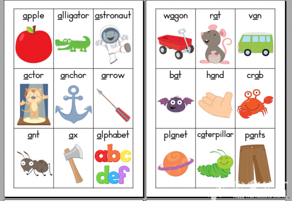自然拼读作业纸 phonics letter of the week