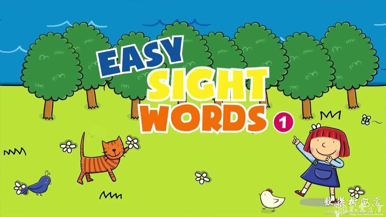 Easy Sight Words视觉词外教真人教学视频47集（Easy Phonics自然拼读同系列）高频词真人讲解动画