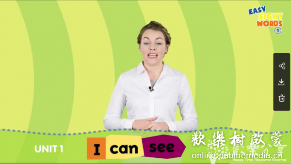 Easy Sight Words视觉词外教真人教学视频47集（Easy Phonics自然拼读同系列）高频词真人讲解动画