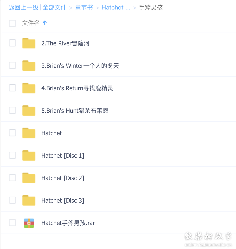 美国著名少年读物: 手斧男孩系列 Hatchet 合辑5册全套电子书+mp3